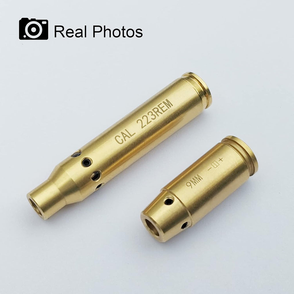 Skiennix Laser Boresighter Kit - Red Laser Brass Chamber Bore Sight for Rifles & Handguns