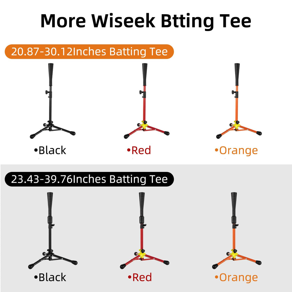 Kids Baseball Tee, 20.87 to 31.29 Inches Batting Tees for Baseball with Carry Bag, Portable Stable Baseball Tees for hitting, Tripod Tanner Tee for Baseball Practice Stand Aged 3-8 Years (Black)