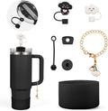 Stanley Cup Accessories Set - 2 Straw Covers, 1 Silicone Boot & 3 Spill-Proof Stoppers | Fits 30 & 40 Oz Tumblers