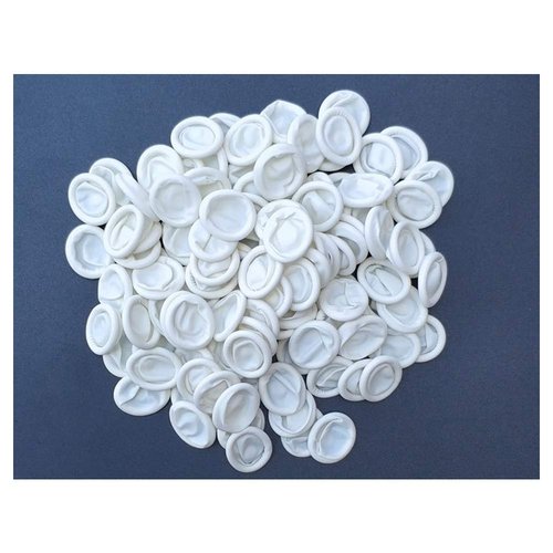 ANSLYQA Finger Cots, (Medium,2400 Pcs) Disposable Latex Finger Covers Anti Static Rubber Fingertips Protective for Electronic Repair,Crafting Industrial Apply, White