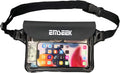 Skiennix Waterproof Waist Pouch - Dry Belt Bag Fanny Pack for Keys, Wallet & Phone | Ideal for Swimming & Surfing (Black)