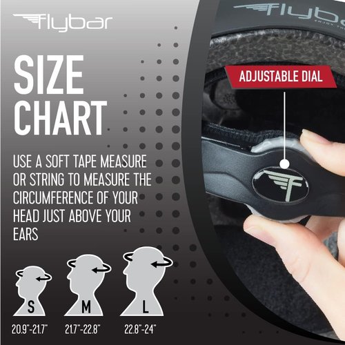 Flybar Bike Helmet - Multi-Sport Dual Certified, Adjustable Dial, Lightweight for Kids & Adults