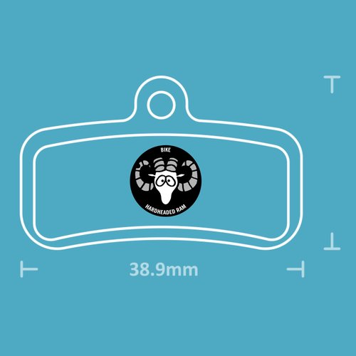 2 Pairs Bike Brake Pads Resin for Shimano D02S, Saint M,810,820,640, TRP, Quadiem, Slate.The Bicycle Replacement Part for OEM Brakes for high Braking Power, Quiet Stops