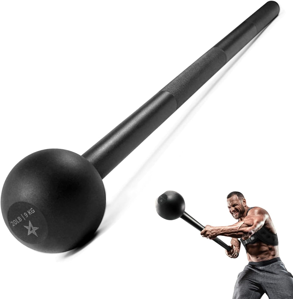 Yes4All Steel Mace Bell - Full Body Strength Training Tool for Muscles & Flexibility | 5-30 LB Options