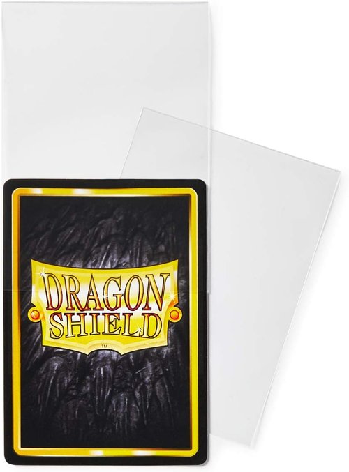 Dragon Shield | Double Sleeve Combo - Perfect Fit Black Matte Bundle (2X 100 CT) for TCGs