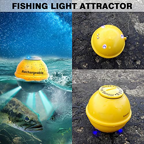 Wireless Fish Finder Kayak Sonar Transducer with LCD Screen Depth Water Depth & Fish Detection