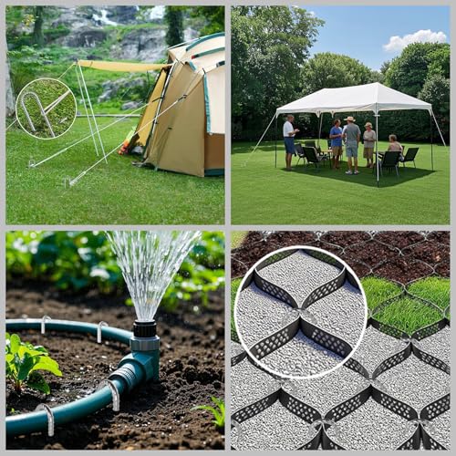 VVOKGO 12-Inch Galvanized Rebar Stakes with J Hook - Heavy Duty Garden & Tent Stakes (95 pcs, Φ1/4")