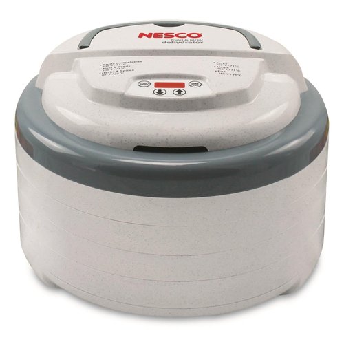Nesco FD-79 Snackmaster Pro Digital Food Dehydrator for Snacks, Fruit, Beef Jerky, Meat, Vegetables & Herbs, Gray, 4 Trays, 1 Count (Pack of 1),Grey