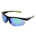 Foster Grant x Ironman Unisex Traction Blade Sunglasses, Black, 76mm
