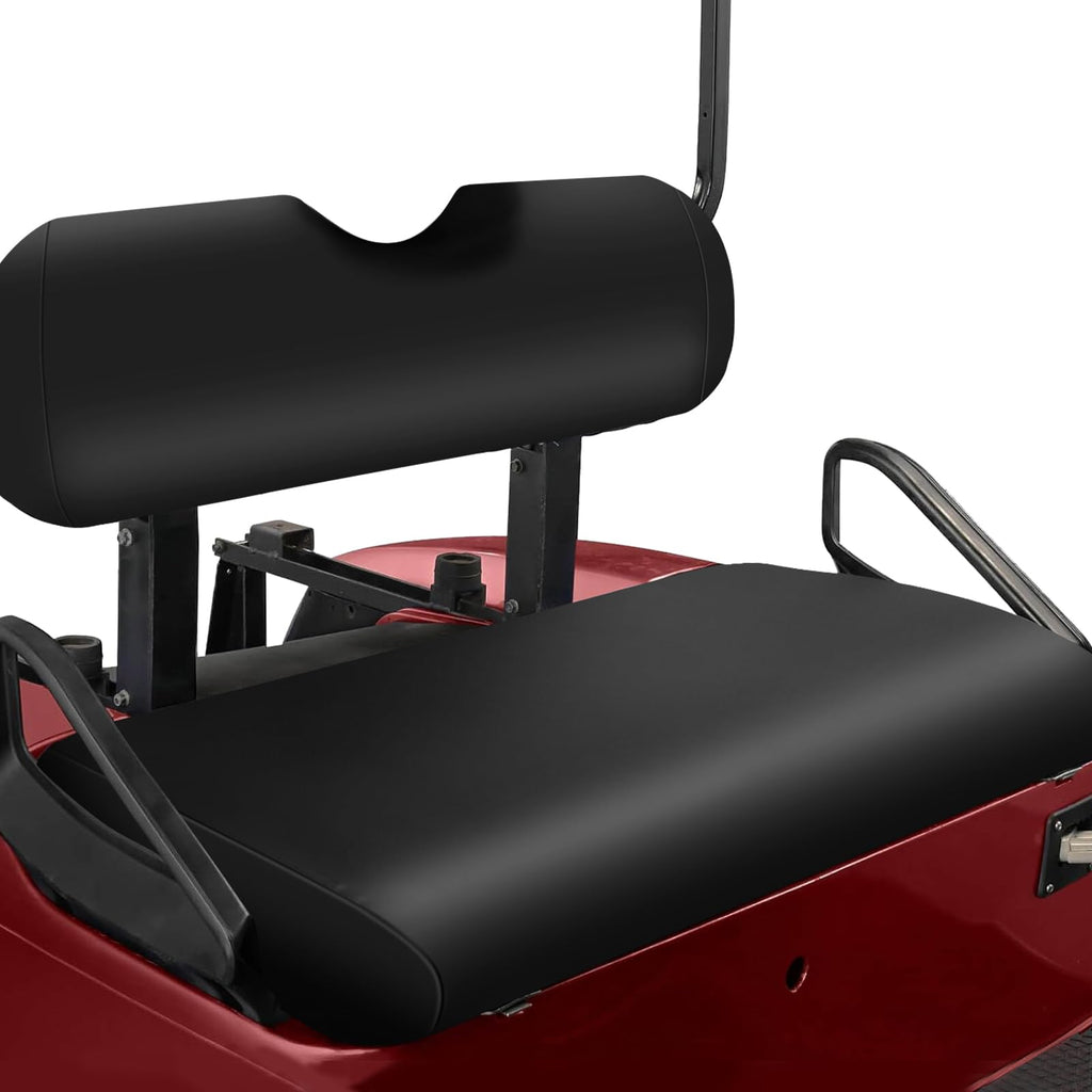 ZWPARTS Golf Cart Front Seat Covers Staple On Replacement for EZGO TXT 1995-2013 Golf Cart Black Micro Fiber Leather Seat Cover
