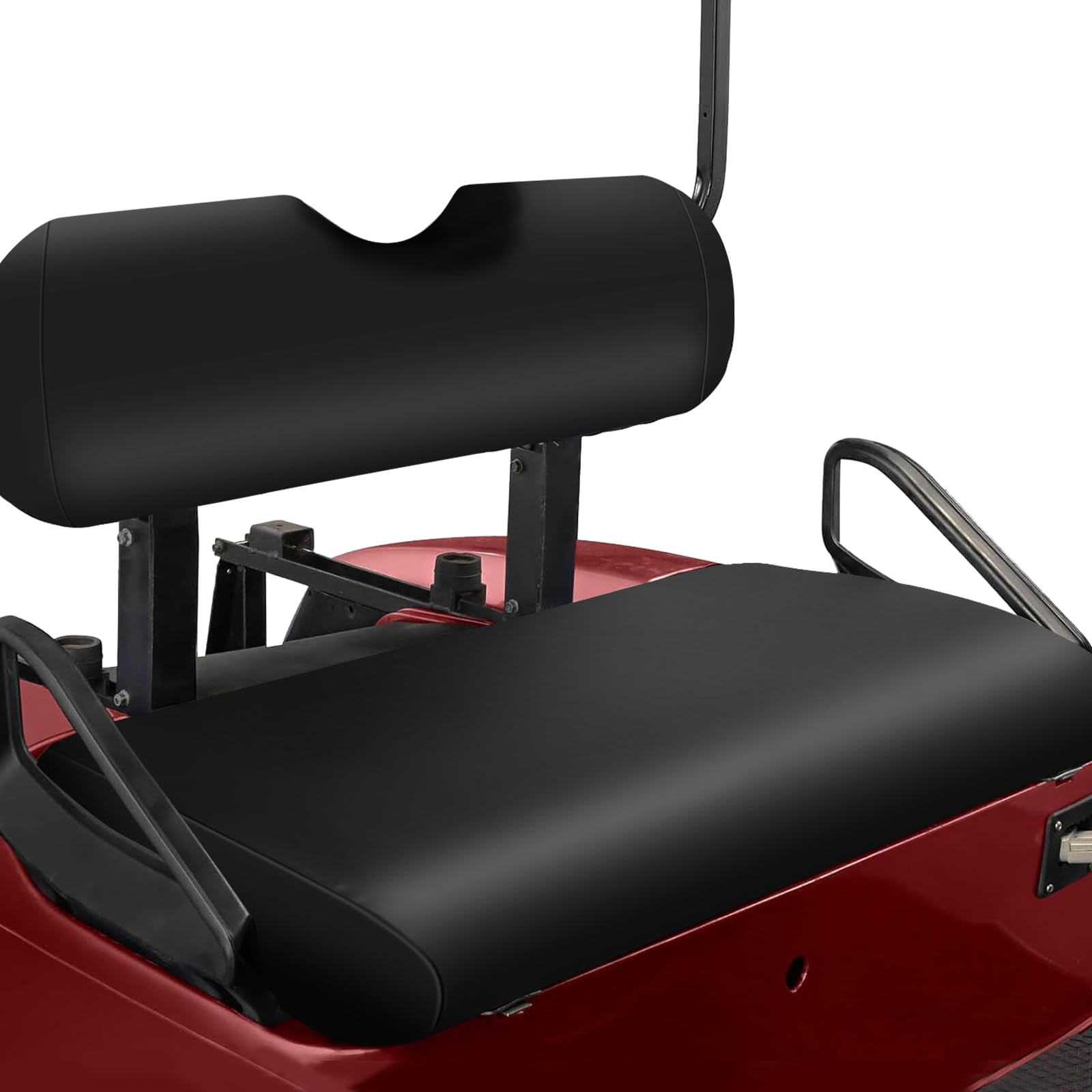 ZWPARTS Golf Cart Front Seat Covers Staple On Replacement for EZGO TXT 1995-2013 Golf Cart Black Micro Fiber Leather Seat Cover