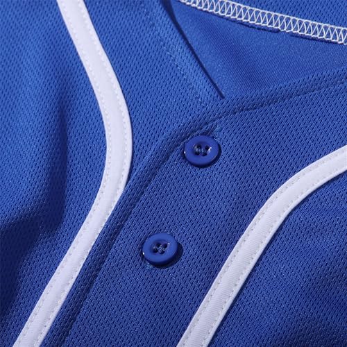 Kids Birthday Boy Baseball Jersey - 6th Blue 6 Years Personalized Party Outfit