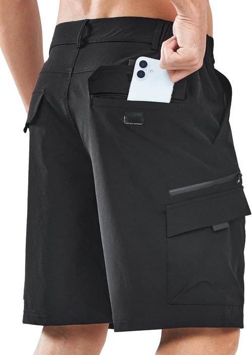 NORTHYARD Men's Cargo Hiking Shorts - Lightweight Tactical Design for Outdoor Activities | 9" Length