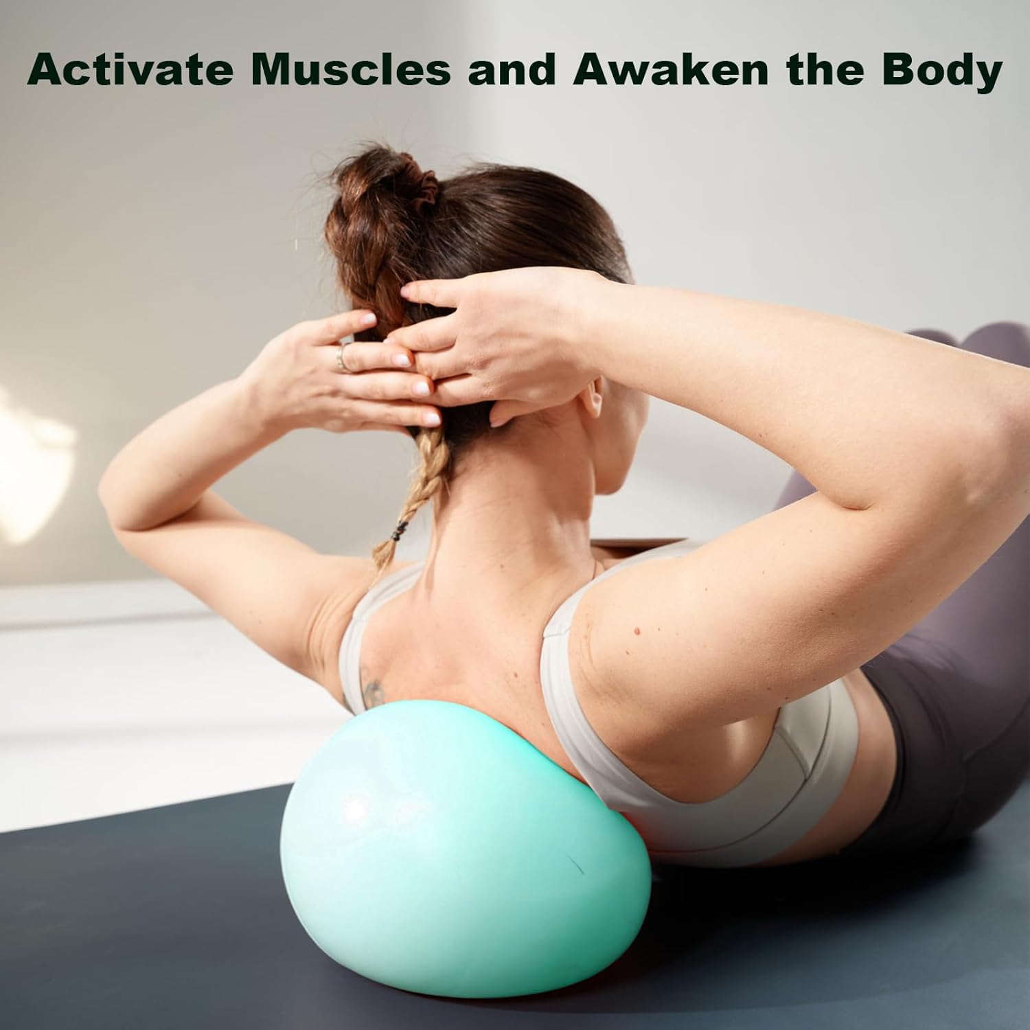 Skiennix Exercise Ball - Anti-Burst, Slip Resistant Yoga Ball for Fitness & Therapy | 25cm/55cm