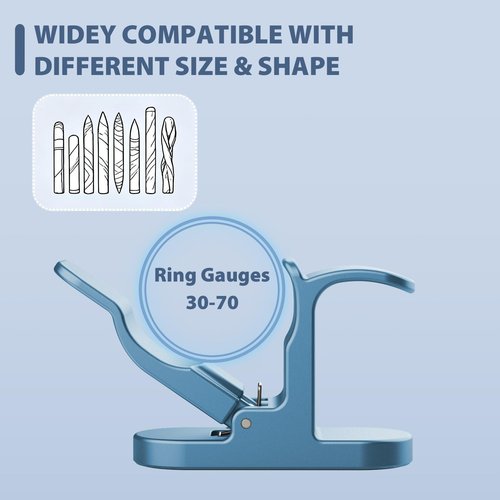 Magnetic Holder One-Handed for Golf Cart, Universal Clip Mount with Stick-On Metal Pads Fit 70 Rings, Glossy Zinc Alloy Accessory or Golf Carts, Boat & Golf Clubs, Father's Day Gift, Blue