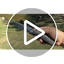 Black Carbon Fiber Handle Folding Knife 154CM Steel, 3.5" Blade, Liner Lock, Camping & Hiking