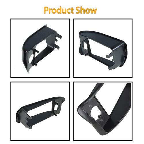 WFLNHB Black Headlight Bezels Passenger Driver 1016880+Pass 1016879 Replacement for Club Car Golf Cart DS 1993+