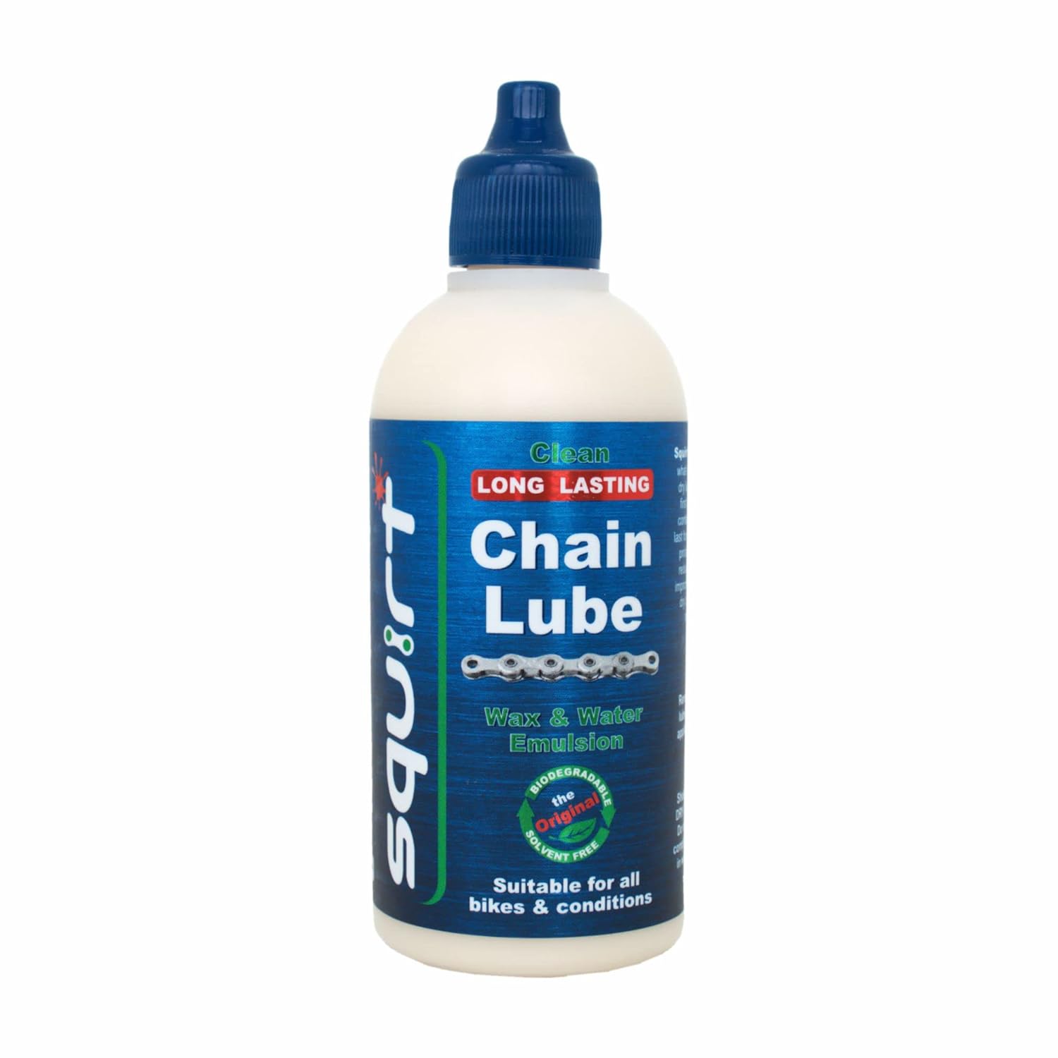 Squirt Chain Lube | Long-Lasting All-Weather Bike Chain Lubricant - 120 ml for Reduced Noise & Chainsuck