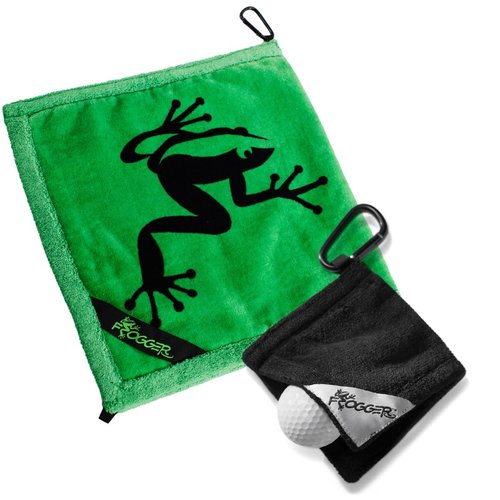 Frogger Amphibian Towels Bundle - Amphibian & Golf Ball Towel Combination - Every Towel for All Golfing Needs, Keep Clubs and Balls Clean and Dry, Green