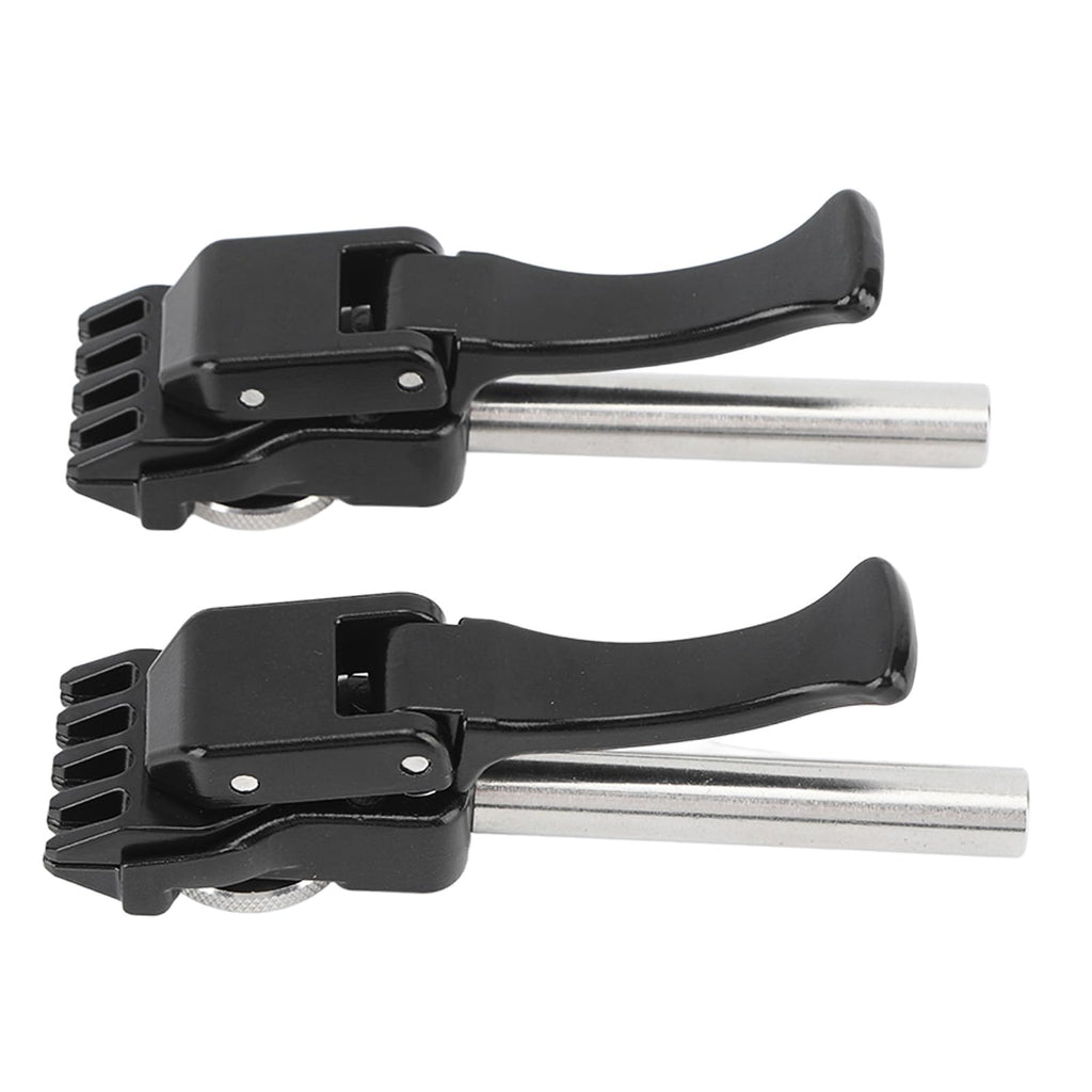 Topyond 1 Pair of Tennis Stringing Machine, Black Tennis Badminton Machine String Clamp with Flying and Starting Clamp for Precise Stringing, Handheld Badminton Machine Stringing Pliers