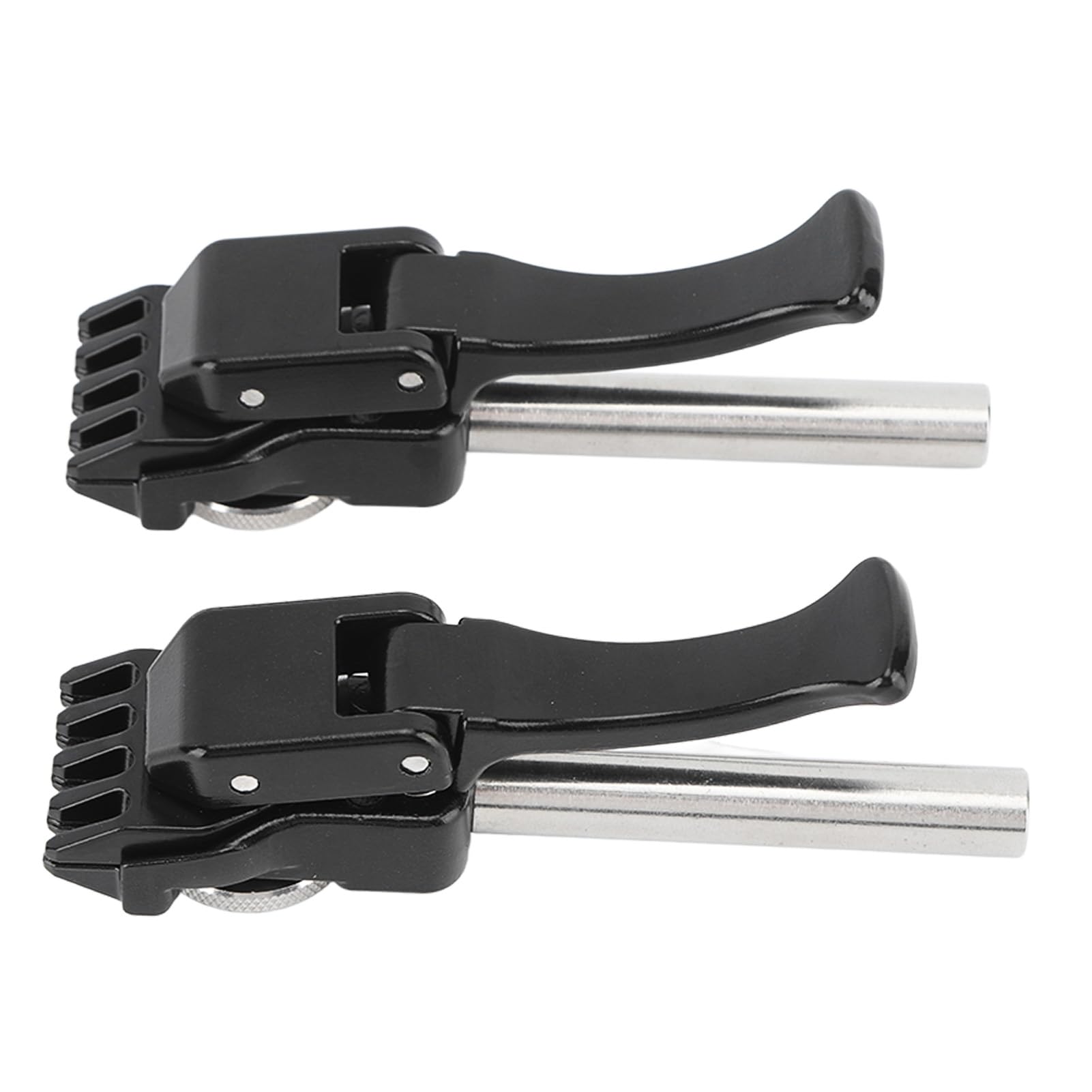 Topyond 1 Pair of Tennis Stringing Machine, Black Tennis Badminton Machine String Clamp with Flying and Starting Clamp for Precise Stringing, Handheld Badminton Machine Stringing Pliers