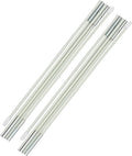 2 White Kids Bed Tent Replacement Poles - 2 White Curved Poles Used on Our Children's Bed Tent