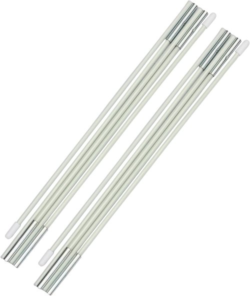 2 White Kids Bed Tent Replacement Poles - 2 White Curved Poles Used on Our Children's Bed Tent