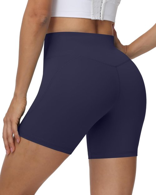 Moozava Biker Shorts - High Waisted Tummy Control Spandex for Women | 3"/5"/8" Workout Styles
