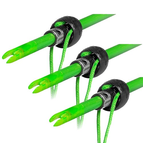 TRUGLO Bowfishing Slide Safety System for Arrow - Preventing Potential Accidents Includes 3 Nocks, 3 Arrow Slides & 3 Slide Stops