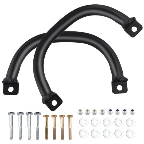 Roykaw Golf Cart Grab Handle Roof Struts Handle Universal Compatible with EZGO/Club Car/Yamaha Square Tube Vehicles, Easy Installation, Set of 2