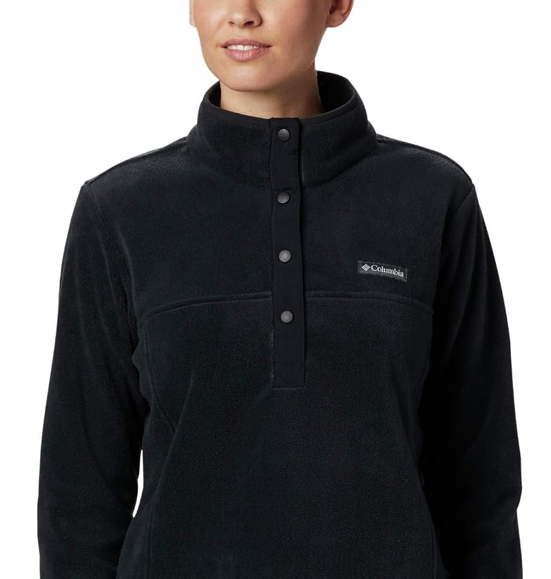 Columbia Benton Springs Half Snap Fleece Pullover Jacket for Women - Black, Medium