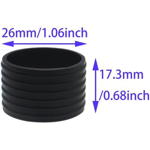 LBTODH 8PCS Racquet Grips Bands Silicone Ring for Tennis Rackets Badminton Rackets Pickleball Rackets and Baseball Rackets