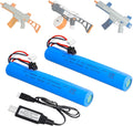 SRB1200 Battery Pack - 2 Pack 7.4V 2000mAh for Splatter Ball Guns | Includes USB Charging Cable