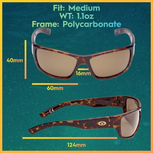 Flying Fisherman Matecumbe Polarized Sunglasses - AcuTint UV Blocker for Fishing & Outdoor Sports