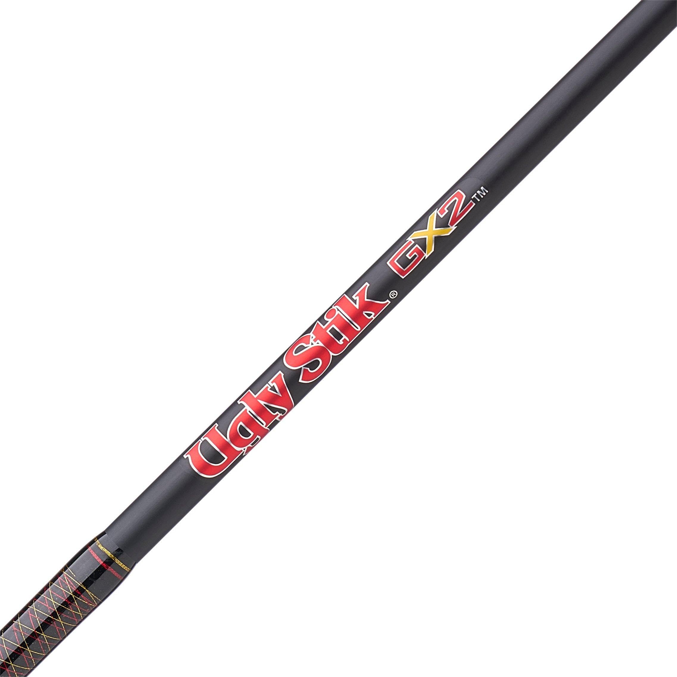 Ugly Stik 7' GX2 Casting Rod, 2 Piece Fishing Rod, 8-20 lb Line Rating, Medium Rod Power, 1/4-5/8 oz Lure Rating