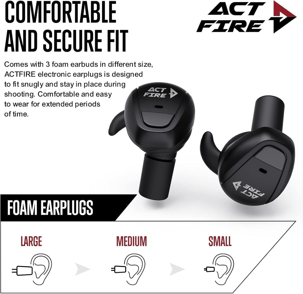 Regine Switzerland Shooting Ear Protection Ear Plugs - Electronic Noise Reduction Earbuds