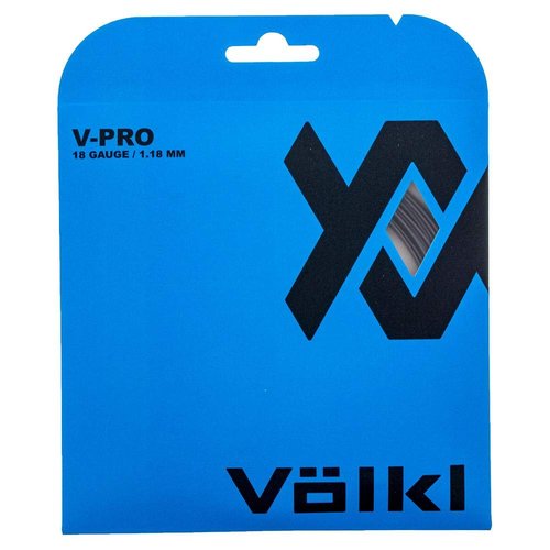 Volkl V-Pro | Tennis Racquet String | Durability & Firm Feel | Smooth Co-Polymer String. (Black, 16g Set)