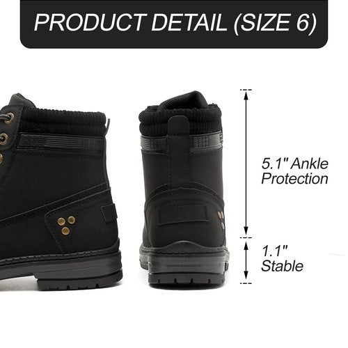 sofysofy Women Work Boots - Waterproof Hiking Outdoor Lightweight Construction Comfortable