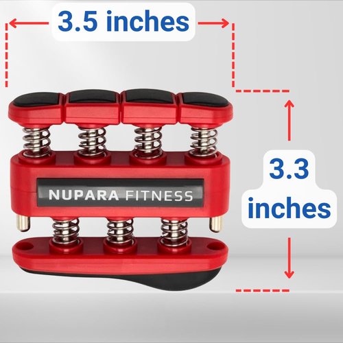 NUPARA FITNESS Grip Strength Trainer - Hand Strengthening Device, Forearm Strengthener, and Finger Trainer. Hand Gripper Strengthener and Guitar Finger Exerciser.