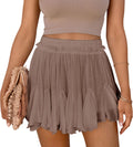 Regine Switzerland Women's Flowy Shorts - Casual Linen Boho Ruffle Mini Skorts with Pockets | Trendy Summer Style
