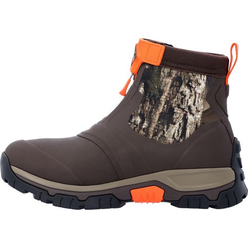 MUCK Boot Men's Apex Mid Zip Boots Hiking, Brown/Mossy Oak, 7