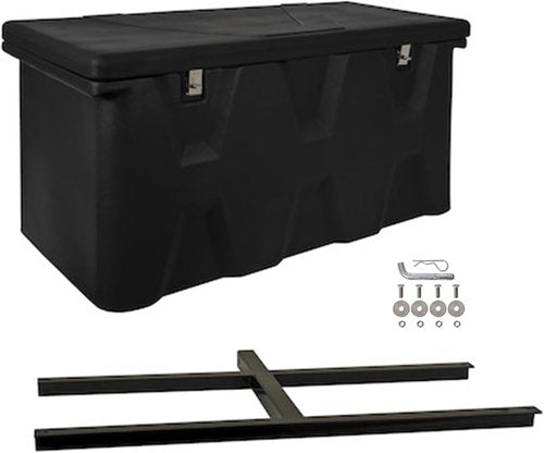 Buyers Products Poly Hitch Mounted Cargo Carrier - Waterproof Truck Bed Storage & Tool Box, 23x51x26