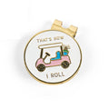 Birdie Girl That's How I Roll Women's with Pink Golf Cart Golf Ball Marker Hat Clip Best Golf Gifts for Women and Golf Accessories for Women, Magnetic Golf Ball Marker Hat Clip