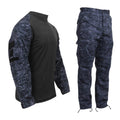 Men's Tactical Airsoft Combat Uniform Set, Military Combat Shirt & BDU Pants for Paintball Hunting Training