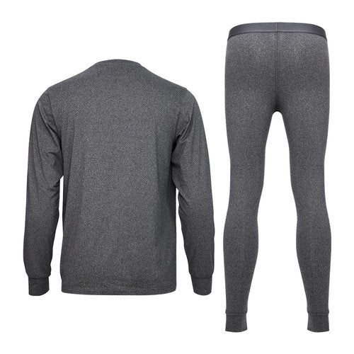 TanBridge Men's Thermal Underwear Long Johns Winter Shirts for Men Set Base Layer for Cold Weather Gray
