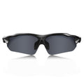 Hulislem Blade Sport Polarized Sunglasses Sunglasses For Men Women Mens Womens Running Golf Sports (Matte Black-Smoke)