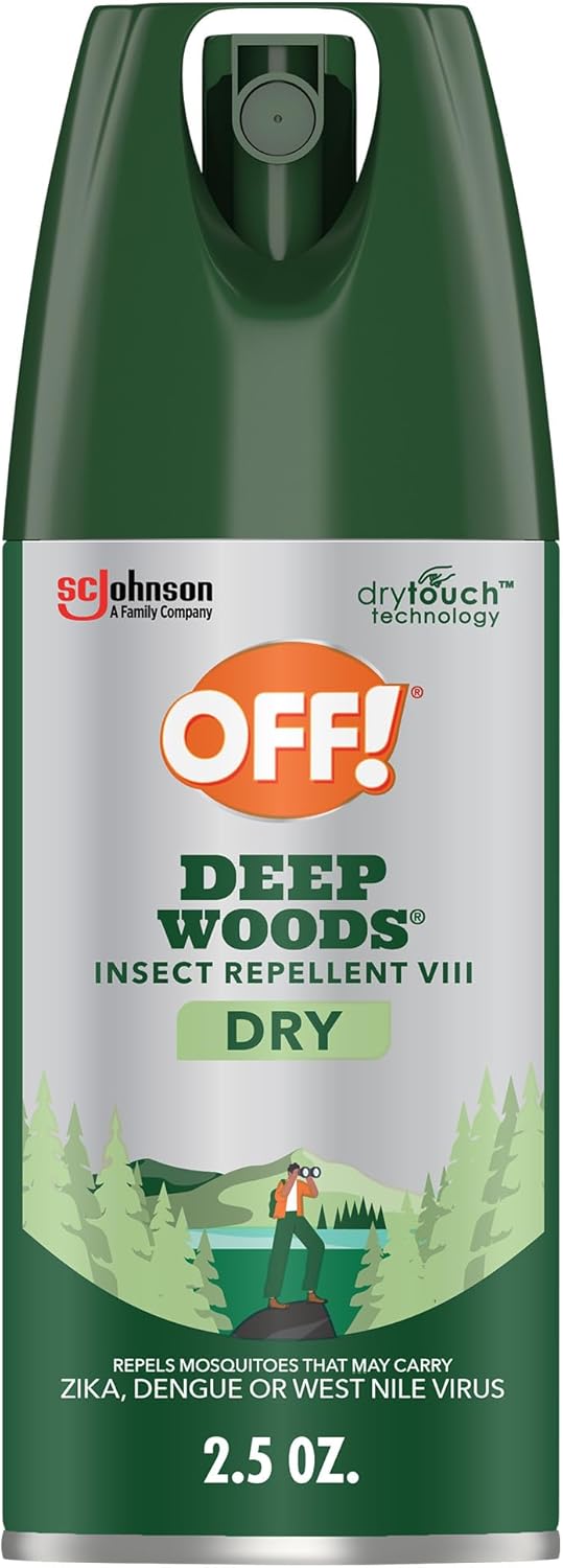 OFF! Deep Woods Insect Repellent Spray - Dry, Non-Greasy Formula for Long-Lasting Mosquito Protection | 2.5 oz