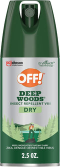 OFF! Deep Woods Insect Repellent Spray - Dry, Non-Greasy Formula for Long-Lasting Mosquito Protection | 2.5 oz