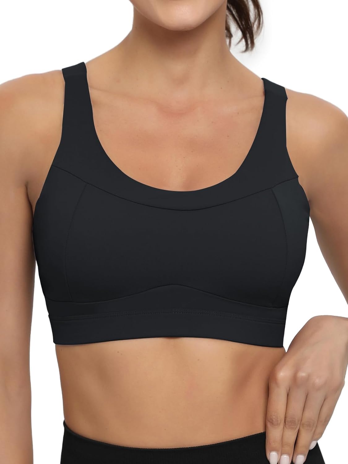 RUNNING GIRL High Impact Sports Bra - Racerback Design for Ultimate Support | Comfortable Longline Fit