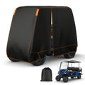 Falafa Golf Cart Cover 6 Passenger, Heavy Duty 420D Waterproof All Weather Protection, Universal Fit for EZGO Club Car Yamaha with Storage Bag & Reflective Strips